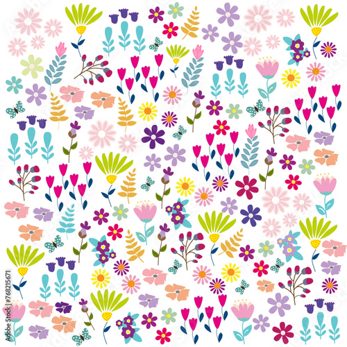 Fondo floral en tonos pastel.