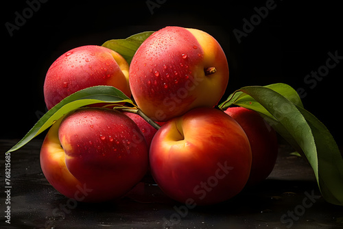 Smooth, Juicy Nectarines . Generated AI