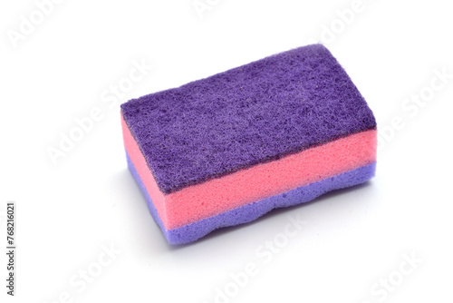 cleaning  sponges for dishwashing isolated on a white background