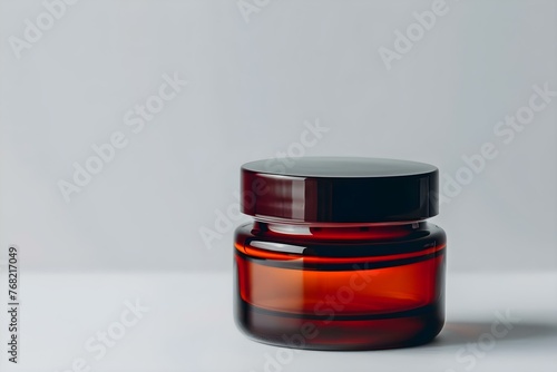 Modern Skincare Product Jar Perfect for Branding Mockups. Concept Skincare Branding, Product Mockups, Modern Design, Packaging Presentation, Beauty Industry