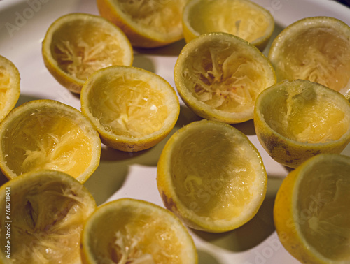 squeezed lemon photo