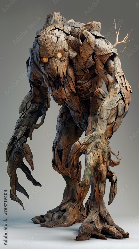Obraz premium wood monster.
