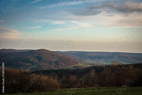 Landschaft in Oberfranken im März Frühling 2024