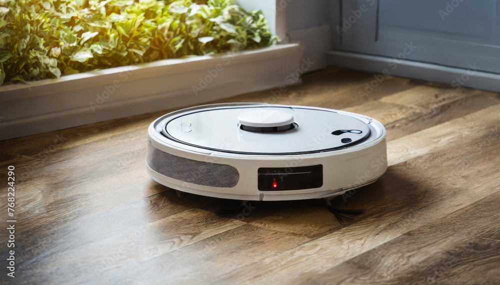 Fototapeta premium Generated image of robot vacuum cleaner 