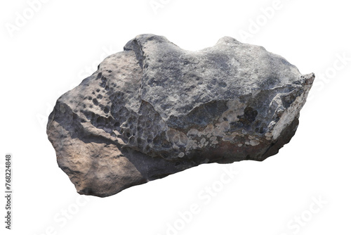 Cutout realistic rock on beaches floor ground isolated backgrounds 3d illustration png