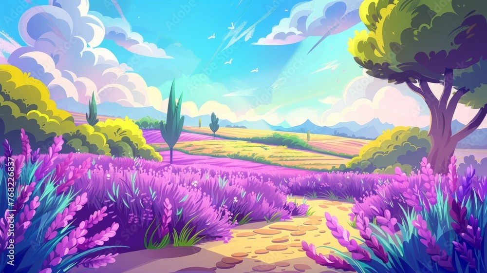 lavender field.
