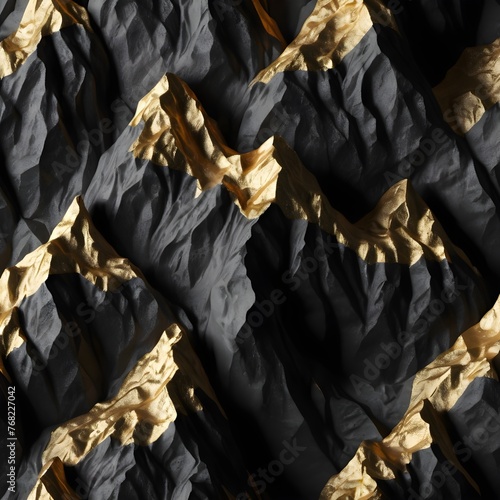 Black and gold abstract background photo