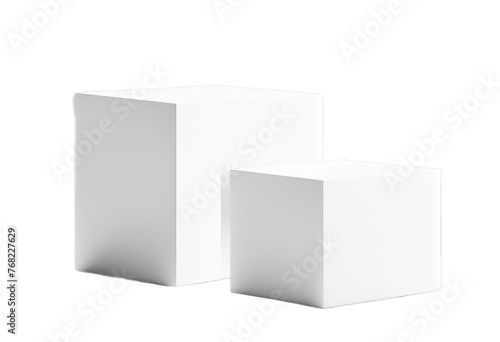 Obraz na płótnie Object single white isolated podium 3d
background white stone minimalistic shape Empty cube geometry placement splay abstract Product poduim stone advertising geometry block room object pedestal w salonie