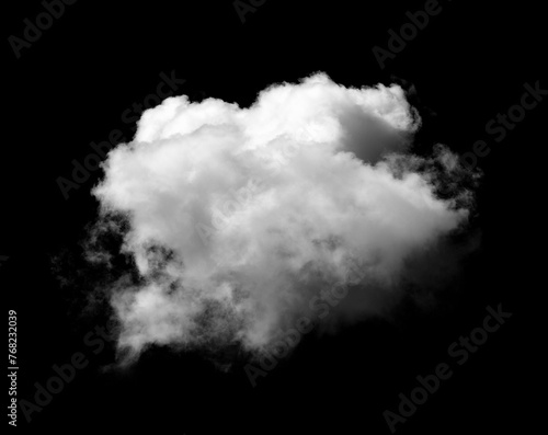 white clouds on black background