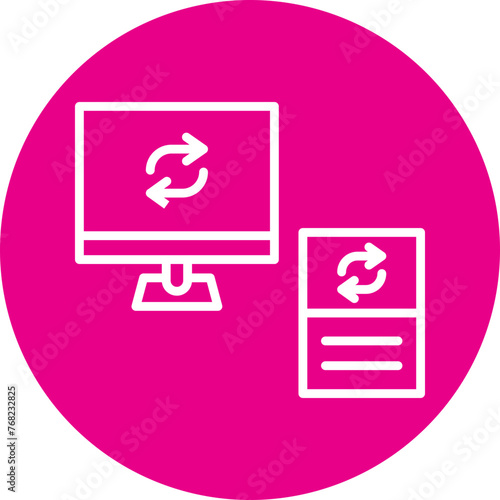 Data Synchronization Line Multi Circle