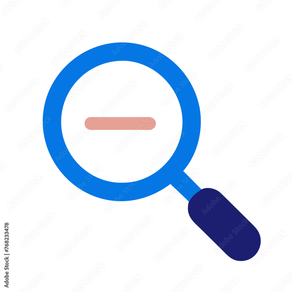 Magnifying glass icon on a Transparent Background Magnifying glass icon on a Transparent Background