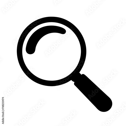 Magnifying glass icon on a Transparent Background