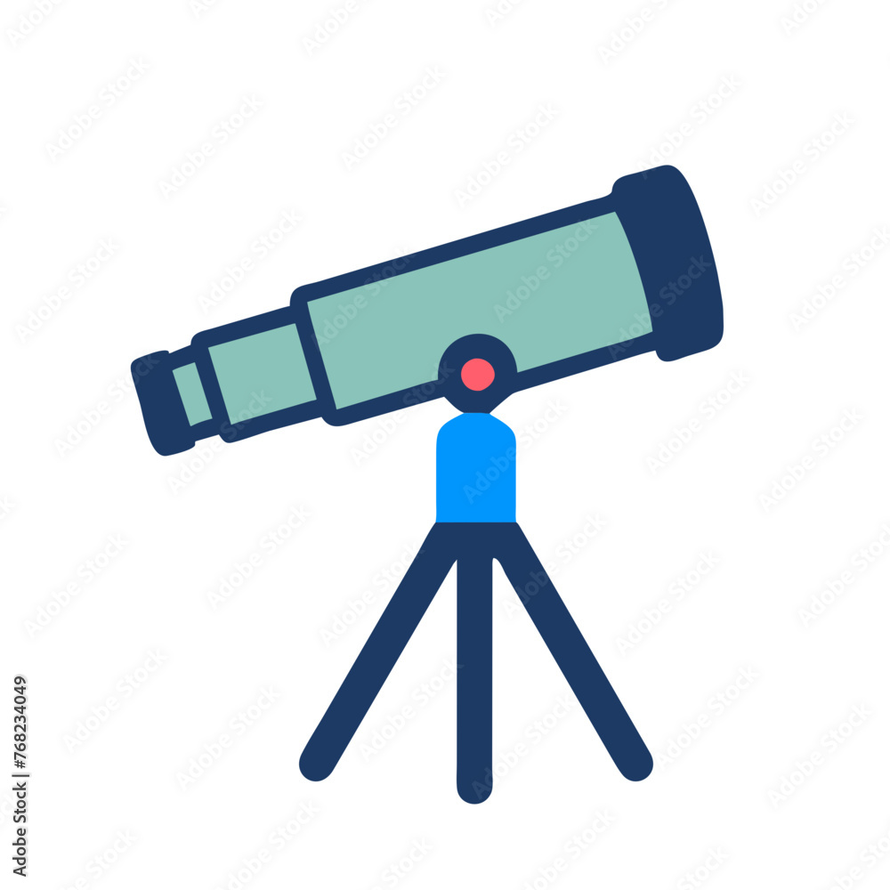 Telescope icon on a Transparent Background Telescope icon on a Transparent Background