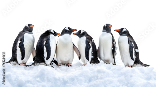 Penguin Colony Basking in the Warmth of the Midnight