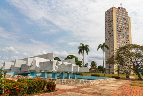 03.03.2024 - Camaguey, Santa Lucia, Cuba - Central square of the city. Landmark photo