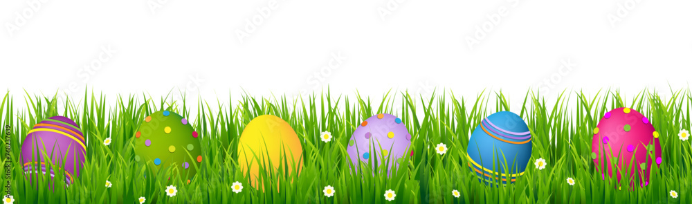 Happy Easter Border And Nature Background Happy Easter Border And Nature Background