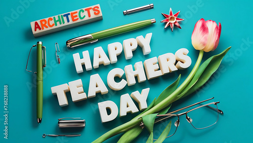 Teachers day poster , social media post , cover