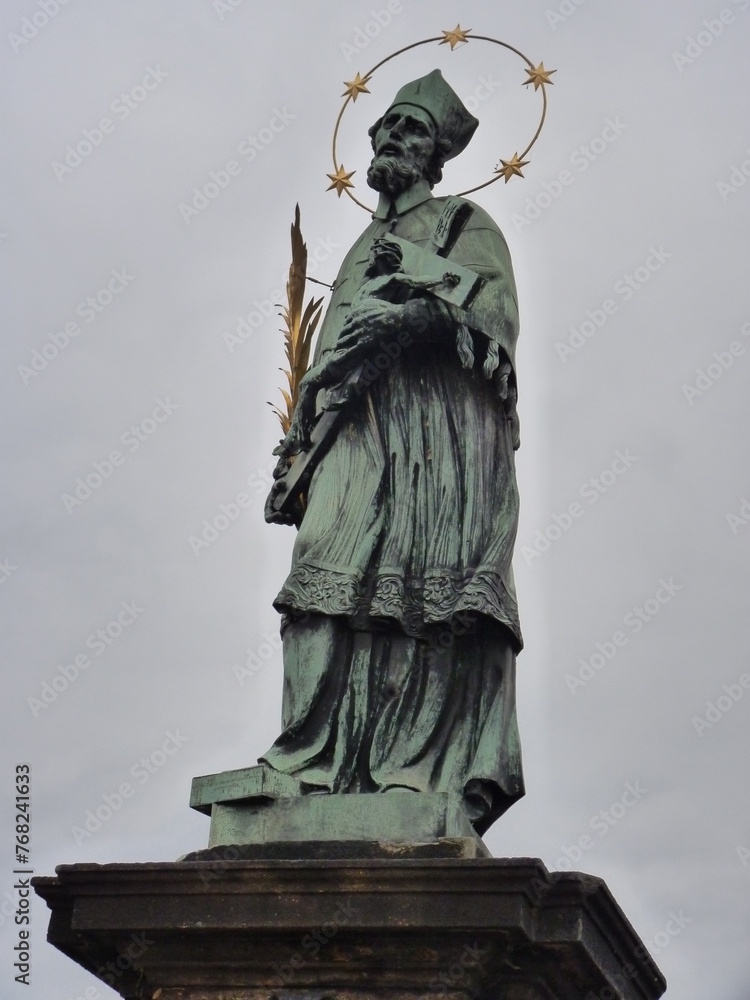 Fototapeta premium Statue Pont Charles à Prague