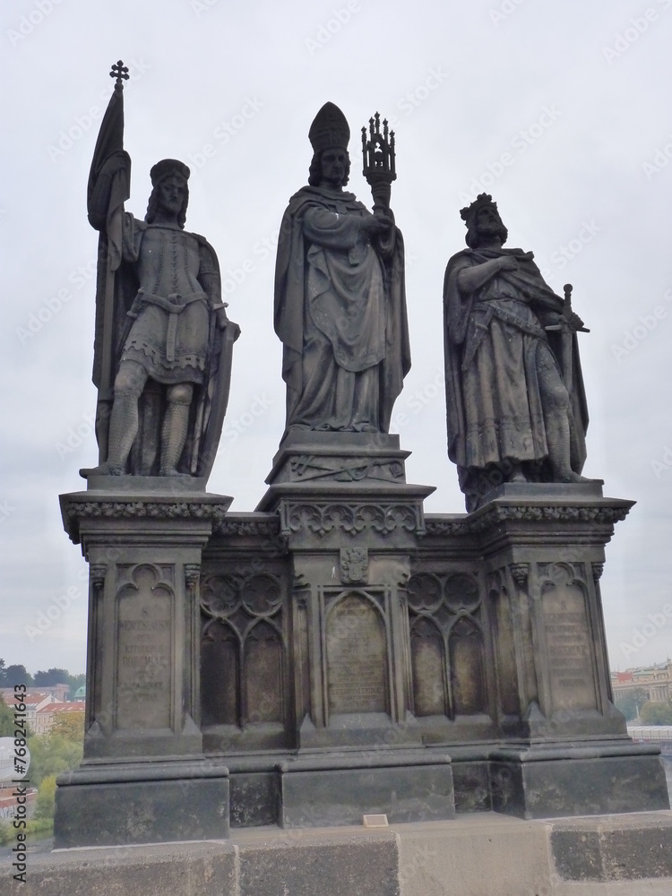 Statues Pont Charles à Prague
