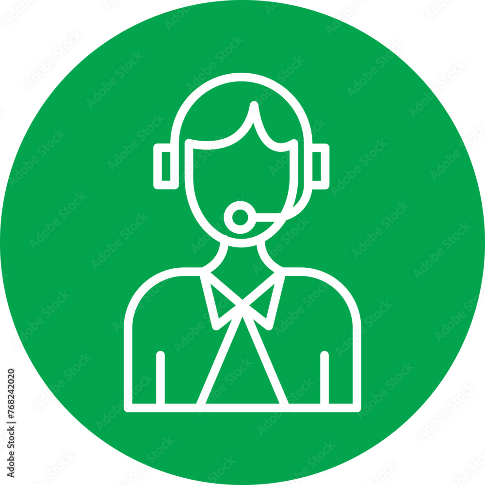 Customer Service Line Multi Circle Customer Service Line Multi Circle