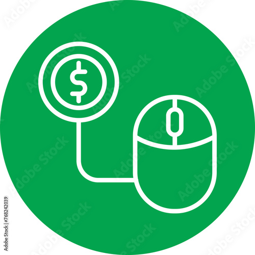 Pay Per Click Line Multi Circle