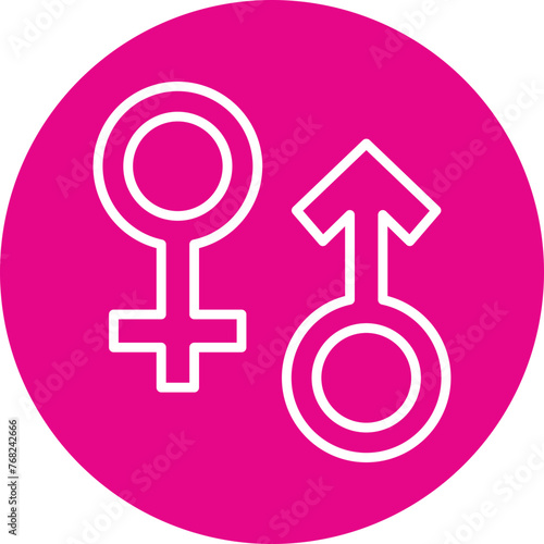 Gender Line Multi Circle