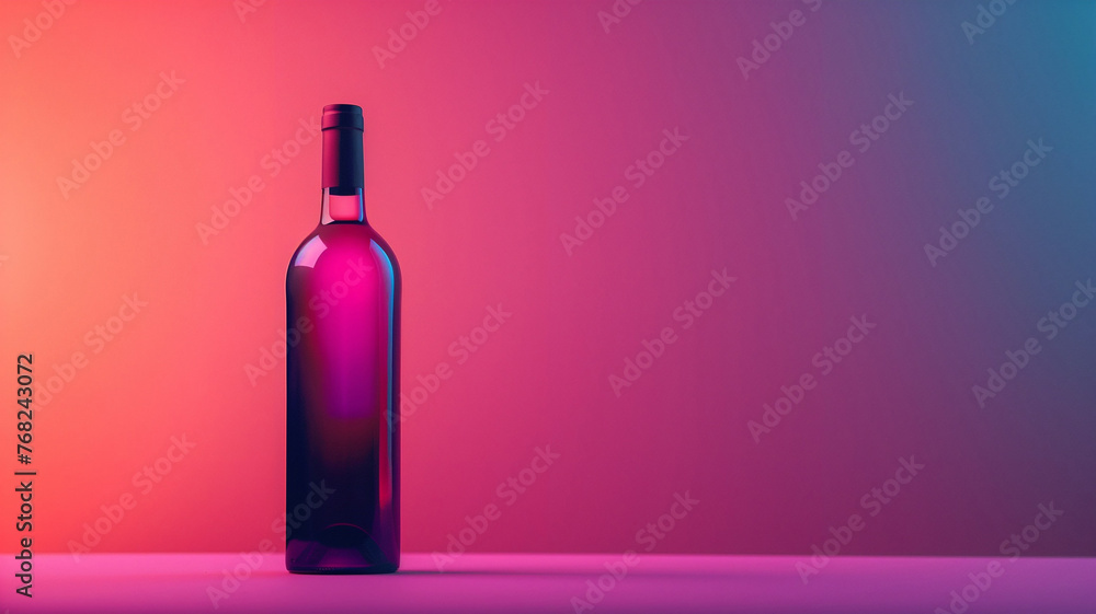 Bottle of wine concept background banner design. Alcohol drink poster. Wine creative horizontal poster wallpaper. Raster bitmap digital illustration. AI artwork. Bottle of wine concept background banner design. Alcohol drink poster. Wine creative horizontal poster wallpaper. Raster bitmap digital illustration. AI artwork.