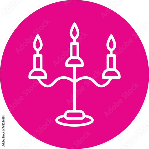 Candle Holder Line Multi Circle