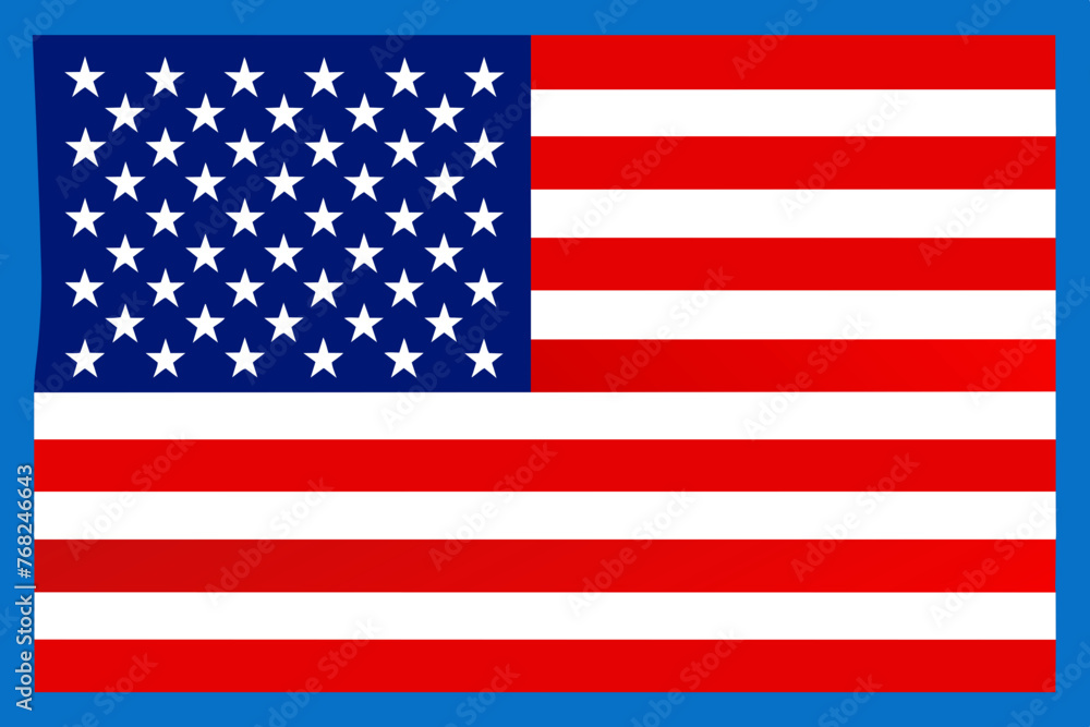 Obraz premium colourful usa flag
