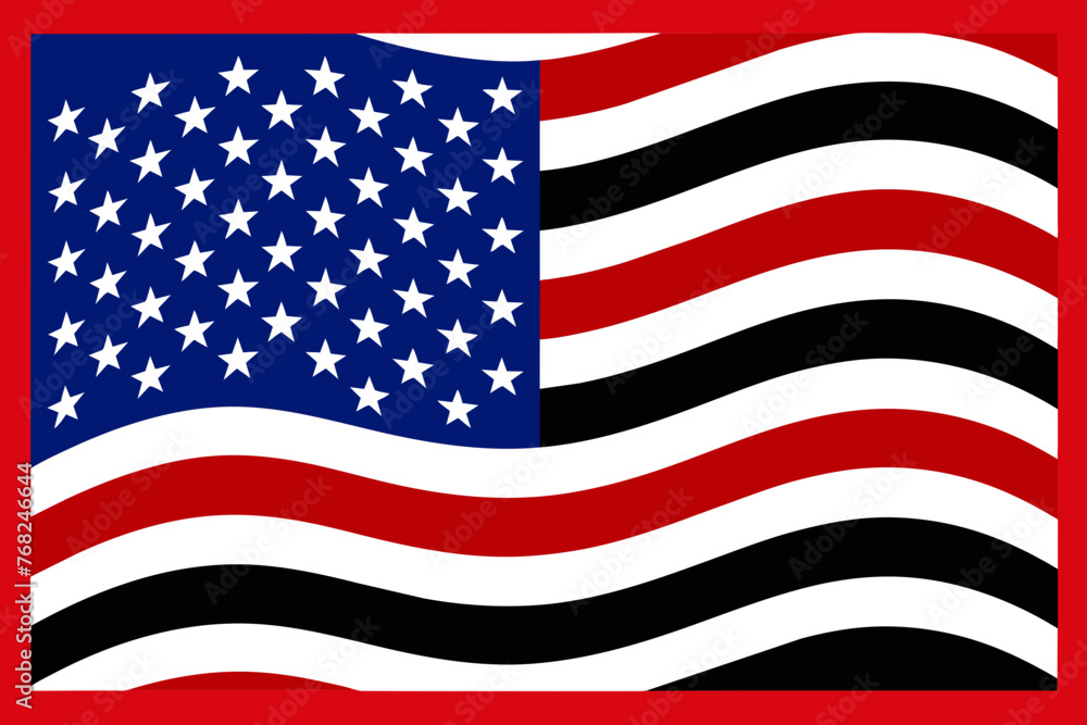 Obraz premium colourful usa flag