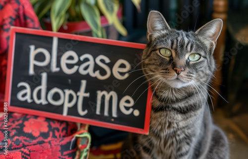 Hopeful cat seeking adoption