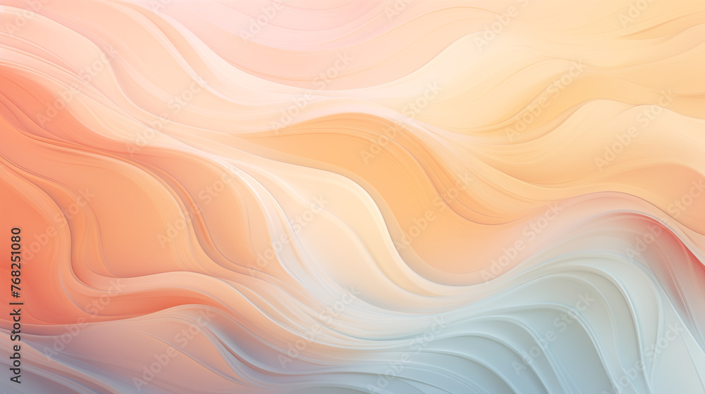 Obraz premium A Wallpaper of a wavey, pastel colored texture in golden hour vibe