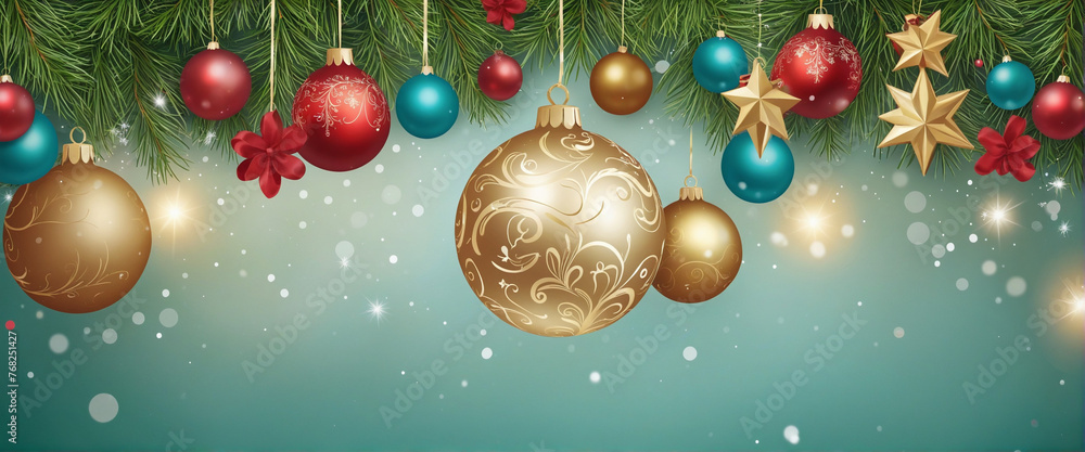 banner of christmas greeting festive celebration cheerful bokeh light christmas ornate decoration banner of christmas greeting festive celebration cheerful bokeh light christmas ornate decoration