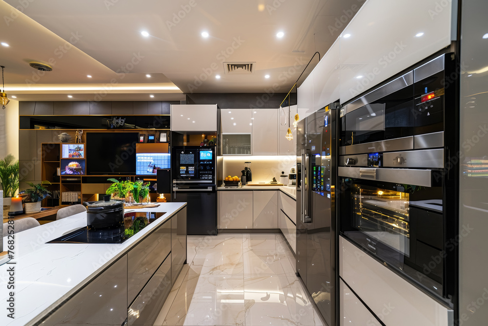 Modern Automated High-Tech Kitchen Modern Automated High-Tech Kitchen