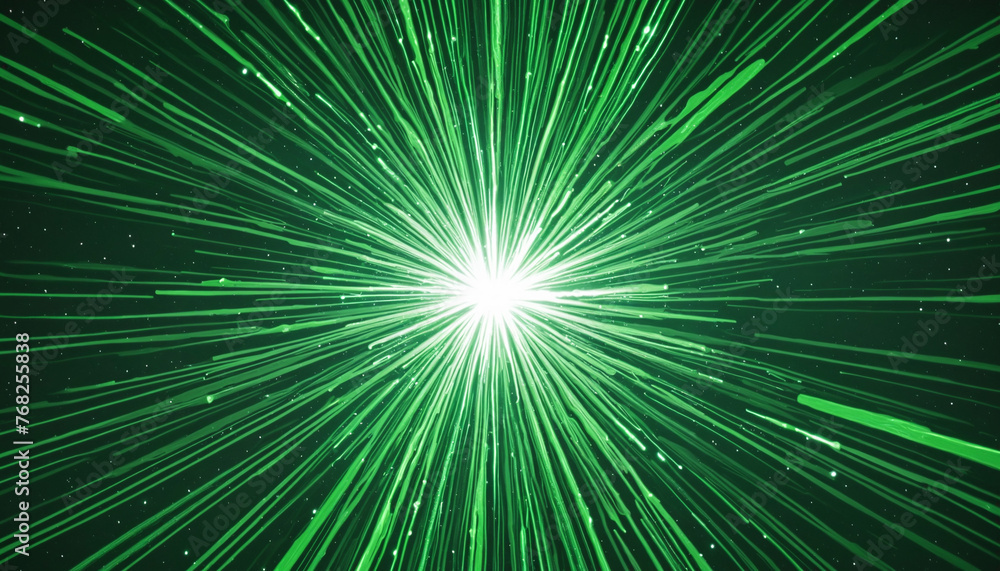 Obraz premium Green burst background