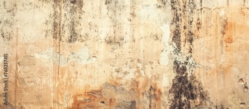 The image shows a wall covered in dirt  giving it a weathered and aged appearance. The dirt is visible in patches  creating a textured and grungy backdrop.
