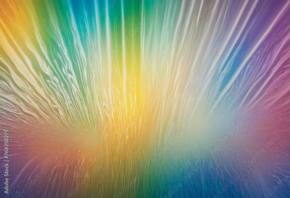 Obraz premium Rainbow Overlay Prismatic Light Flare Glossy Background Texture Graphic