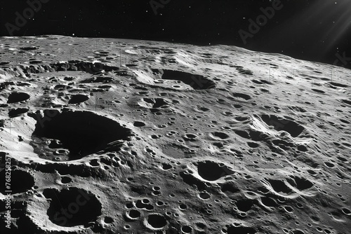 Close Up of Moon Surface