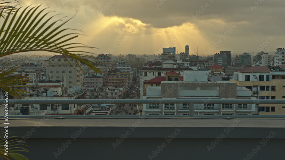 Cloudy sunset over Dar Es Salaam, Tanzania Cloudy sunset over Dar Es Salaam, Tanzania