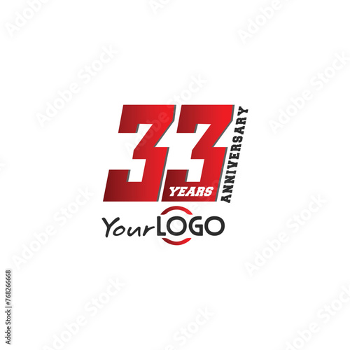 33 years Logo vector template eps for purpose ready to use