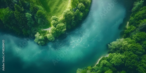Aerial view of a Swiss mountain hydroelectric dam generating renewable energy contributing to decarbonization. Concept Renewable Energy, Hydroelectric Dam, Sustainable Infrastructure
