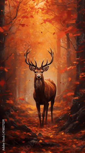 Deer in forest