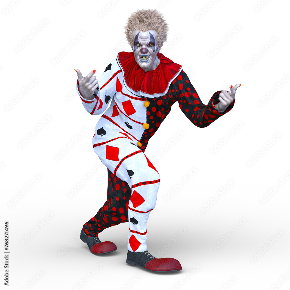 Fototapeta premium ピエロ 3DCGレンダリング