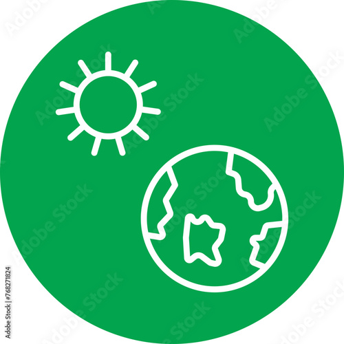 Greenhouse Effect Line Multi Circle