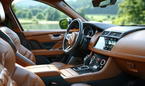 Interior of a modern luxury car © piai