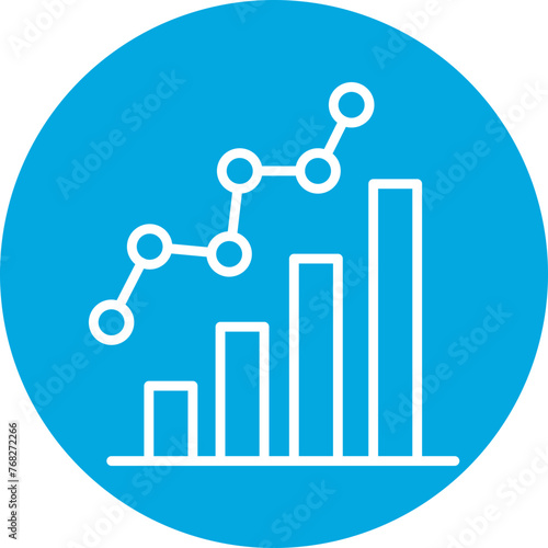 Statisctics Line Multi Circle
