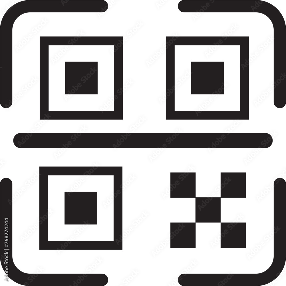 illustration of the QR code scan icon illustration of the QR code scan icon