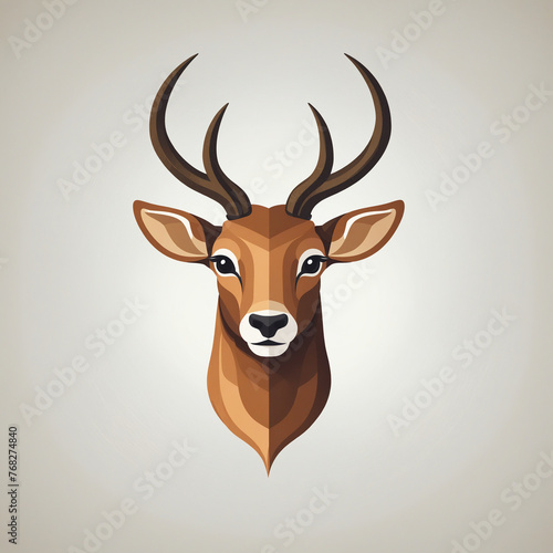 Logo illustrion animal "Antelope" 