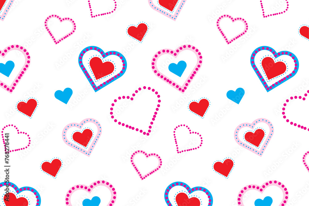 Valentine Doodles Seamless Pattern Valentine Doodles Seamless Pattern