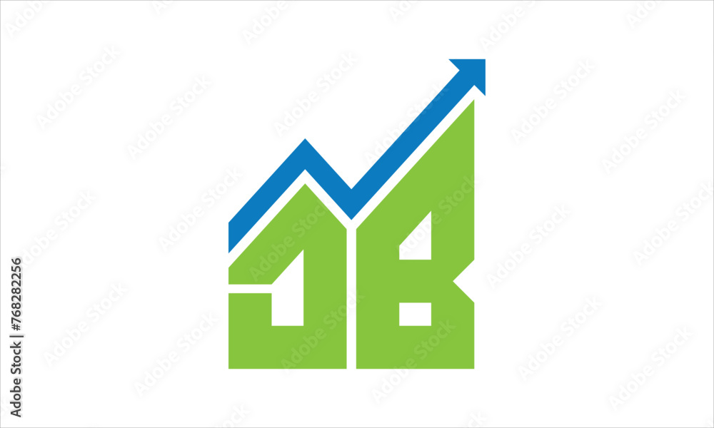 DB financial logo design vector template. DB financial logo design vector template.